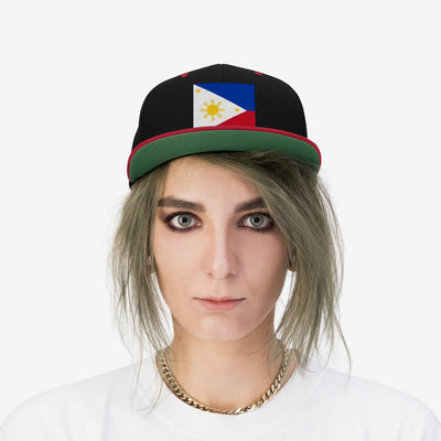 Philippines Unisex Flat Bill Hat