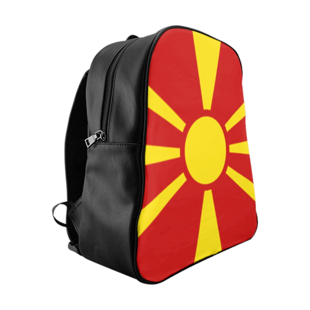 MACEDONIA FLAG School Backpack