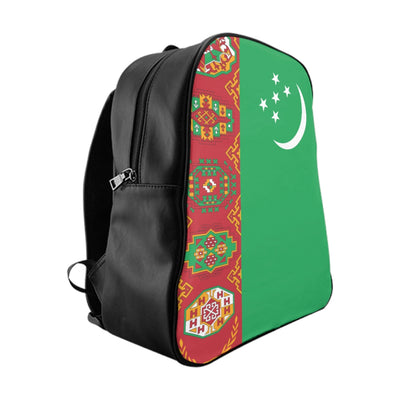 TURKMENISTAN FLAG School Backpack