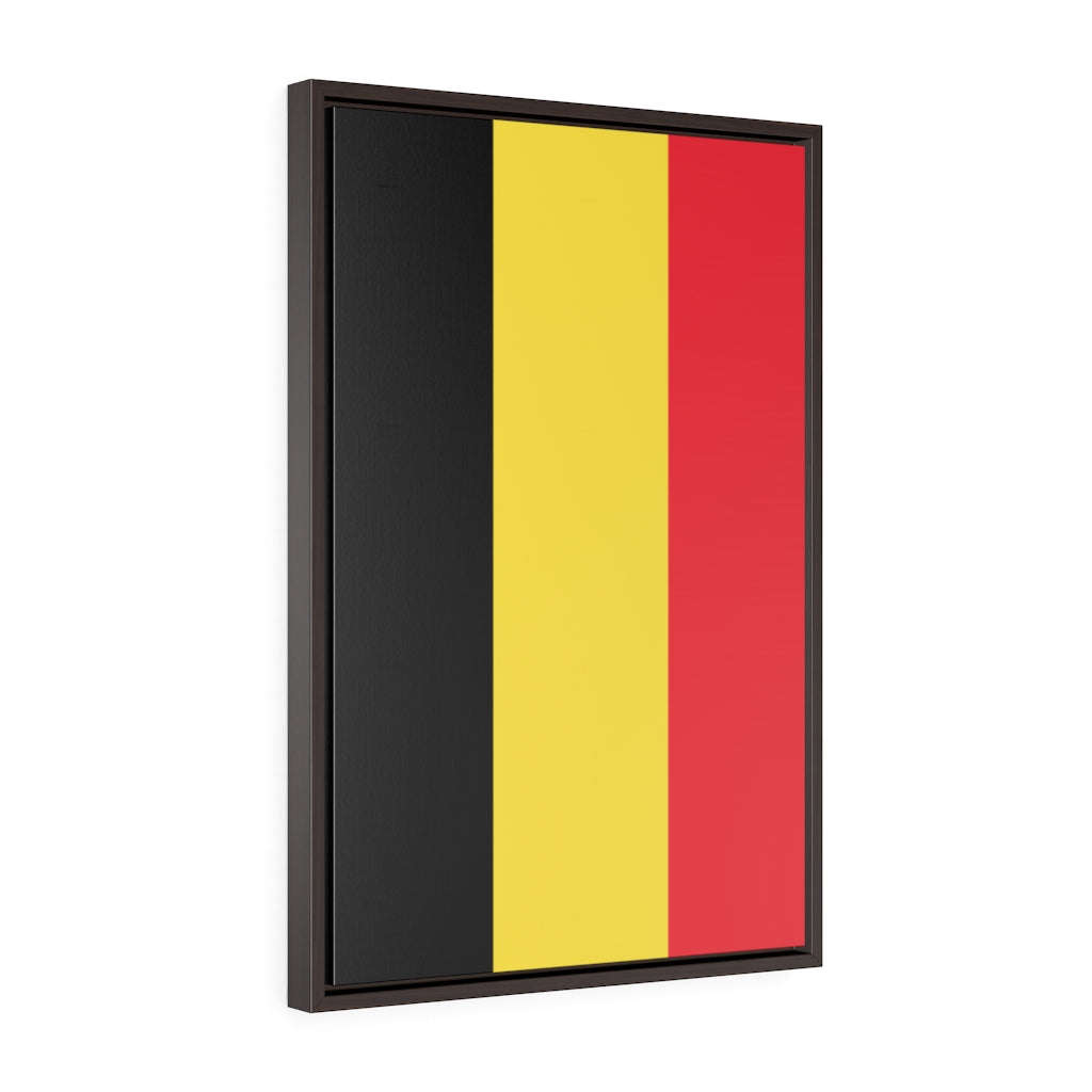 BELGIUM Vertical Framed Premium Gallery Wrap Canvas