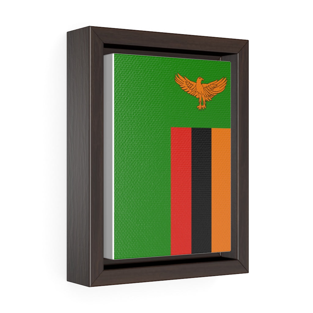 ZAMBIA Vertical Framed Premium Gallery Wrap Canvas