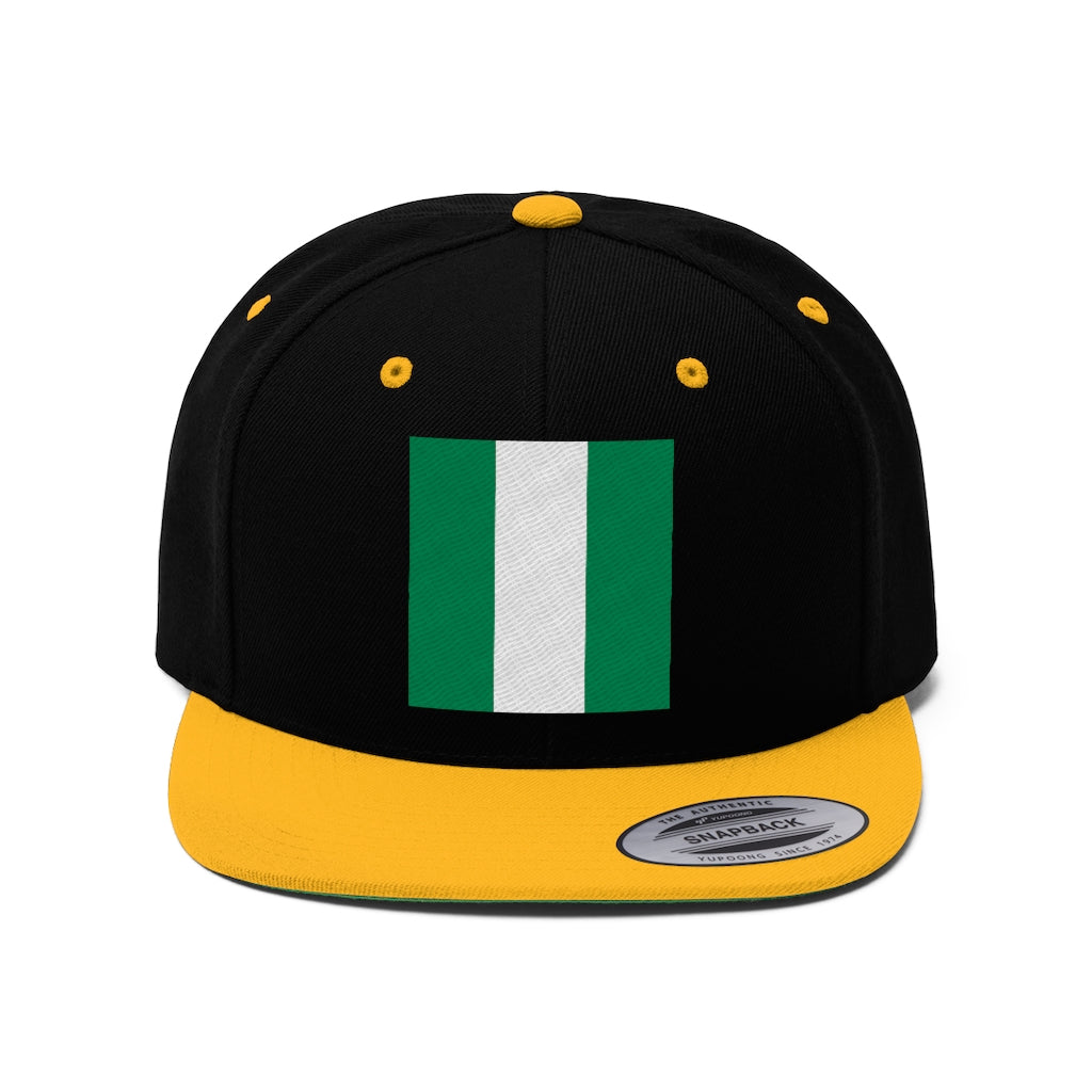 NIGERIA Unisex Flat Bill Hat