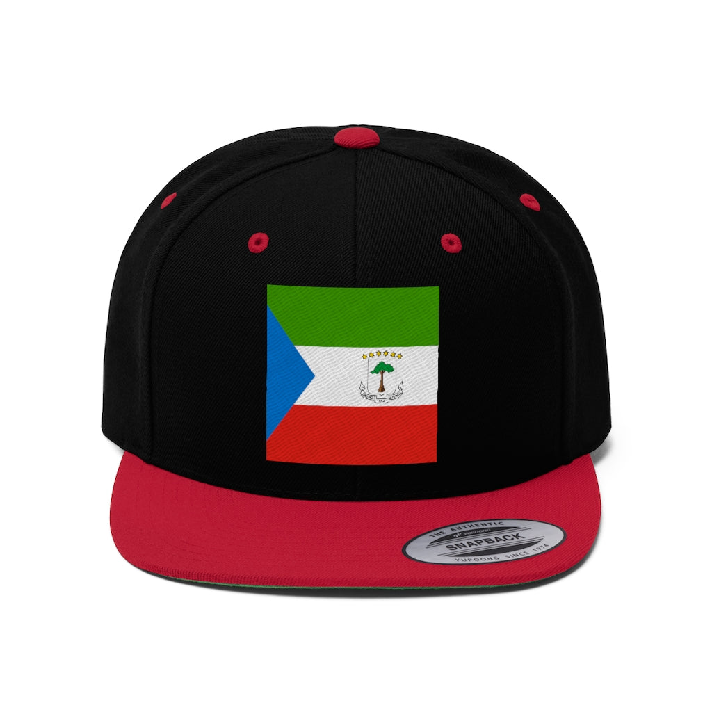 EQUATORIAL GUINEA Unisex Flat Bill Hat