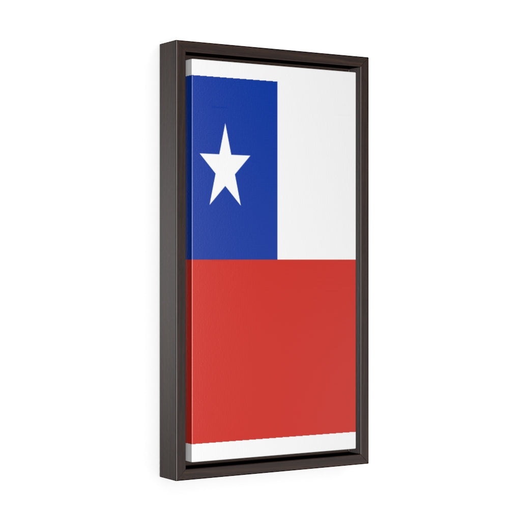 CHILE Vertical Framed Premium Gallery Wrap Canvas