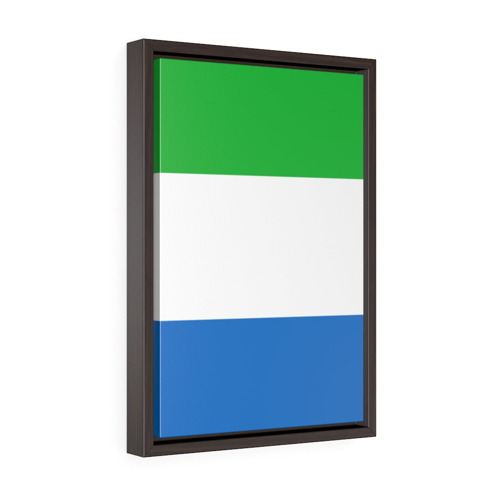 SIERRA LEONE Vertical Framed Premium Gallery Wrap Canvas