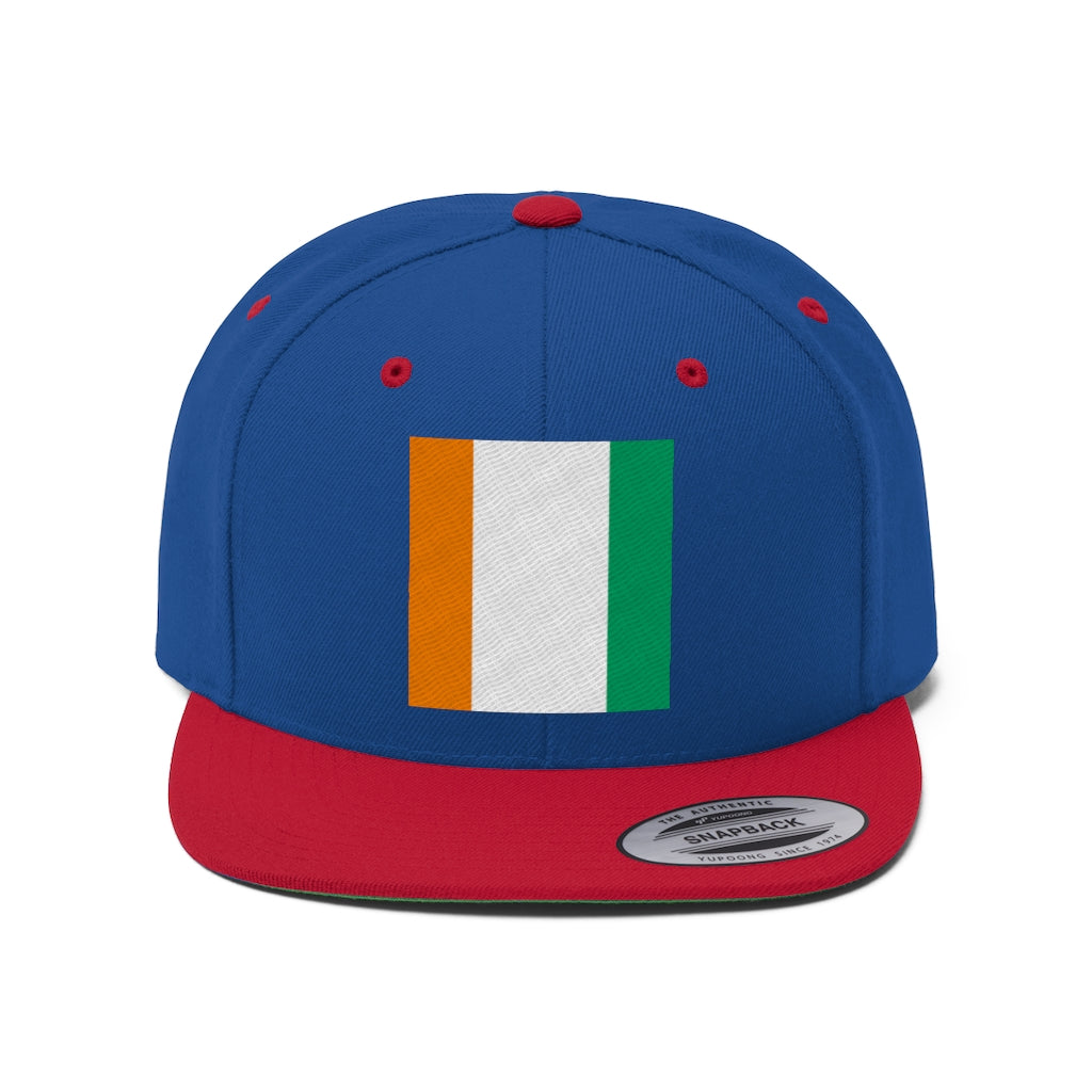 COTE D'IVOIRE Unisex Flat Bill Hat