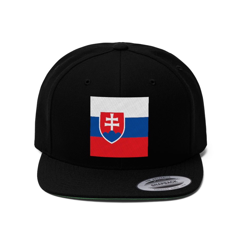 SLOVAKIA Unisex Flat Bill Hat