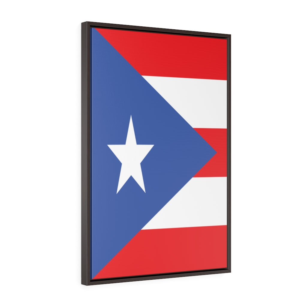 PUERTO RICO Vertical Framed Premium Gallery Wrap Canvas