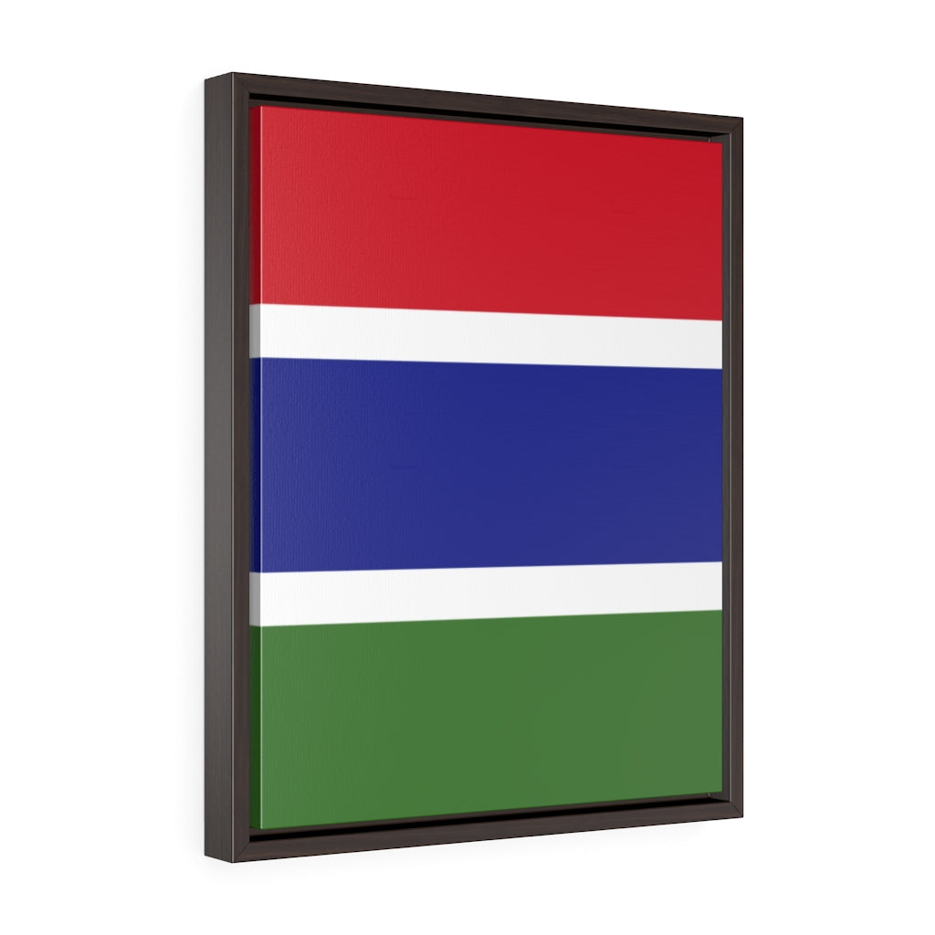 GAMBIA Vertical Framed Premium Gallery Wrap Canvas