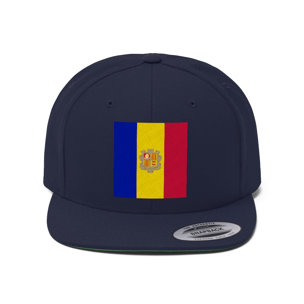 ANDORRA Unisex Flat Bill Hat