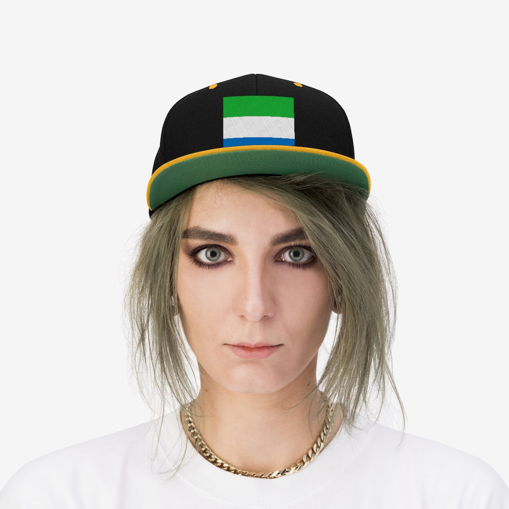 SIERRA LEONE Unisex Flat Bill Hat