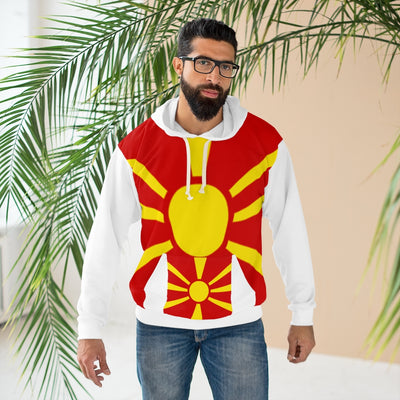 Macedonia AOP Unisex Pullover Hoodie