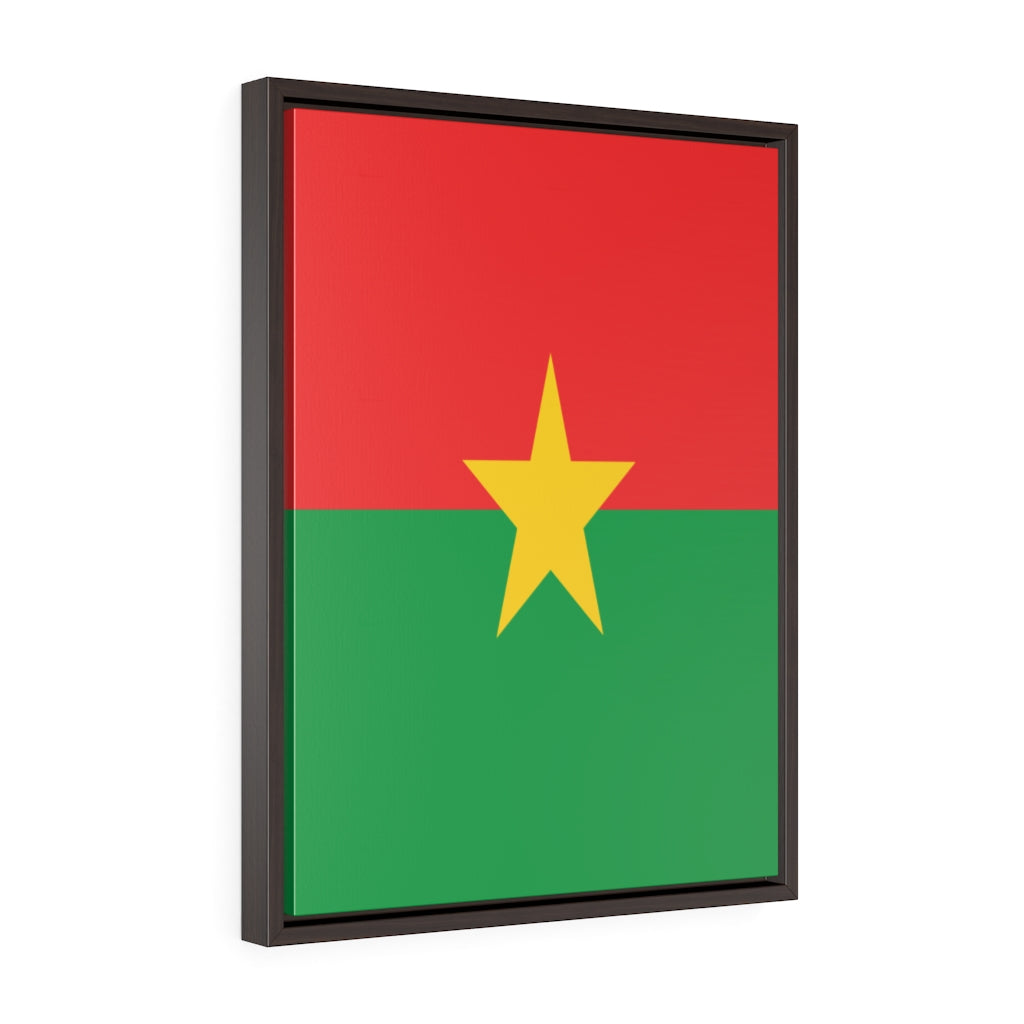 BURKINA FASO Vertical Framed Premium Gallery Wrap Canvas