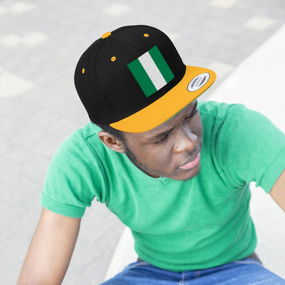 NIGERIA Unisex Flat Bill Hat