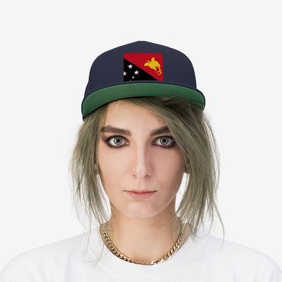 PAPUA NEW GUINEA Unisex Flat Bill Hat