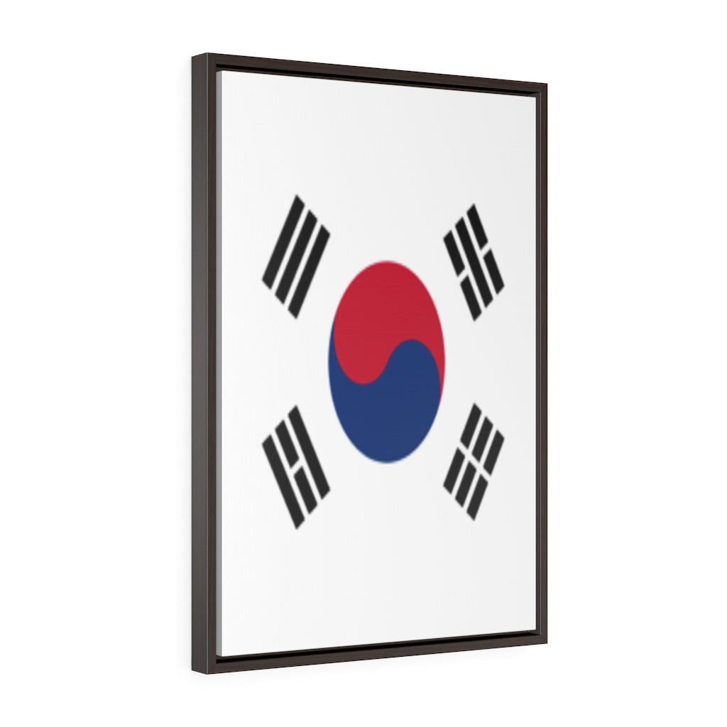 SOUTH KOREA Vertical Framed Premium Gallery Wrap Canvas