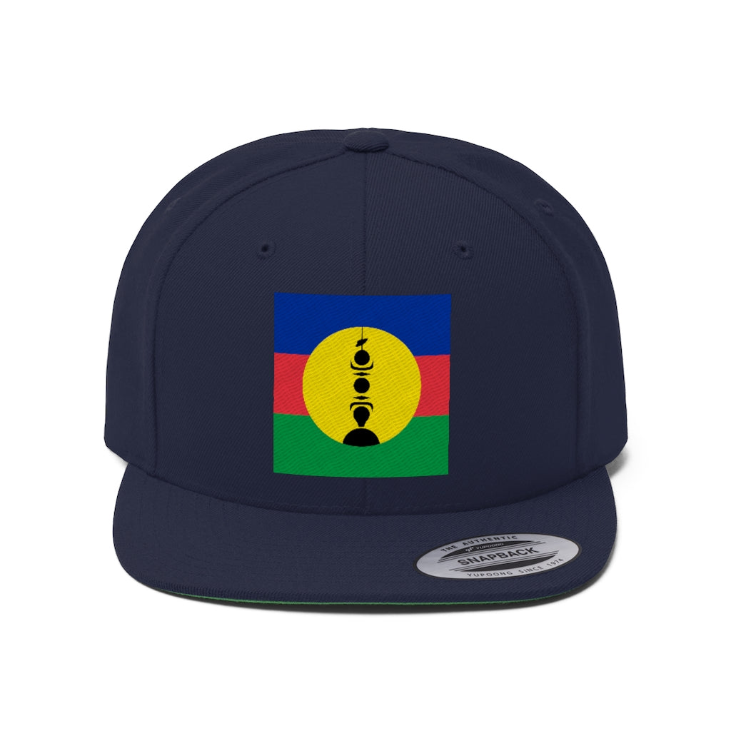 NEW CALEDONIA Unisex Flat Bill Hat