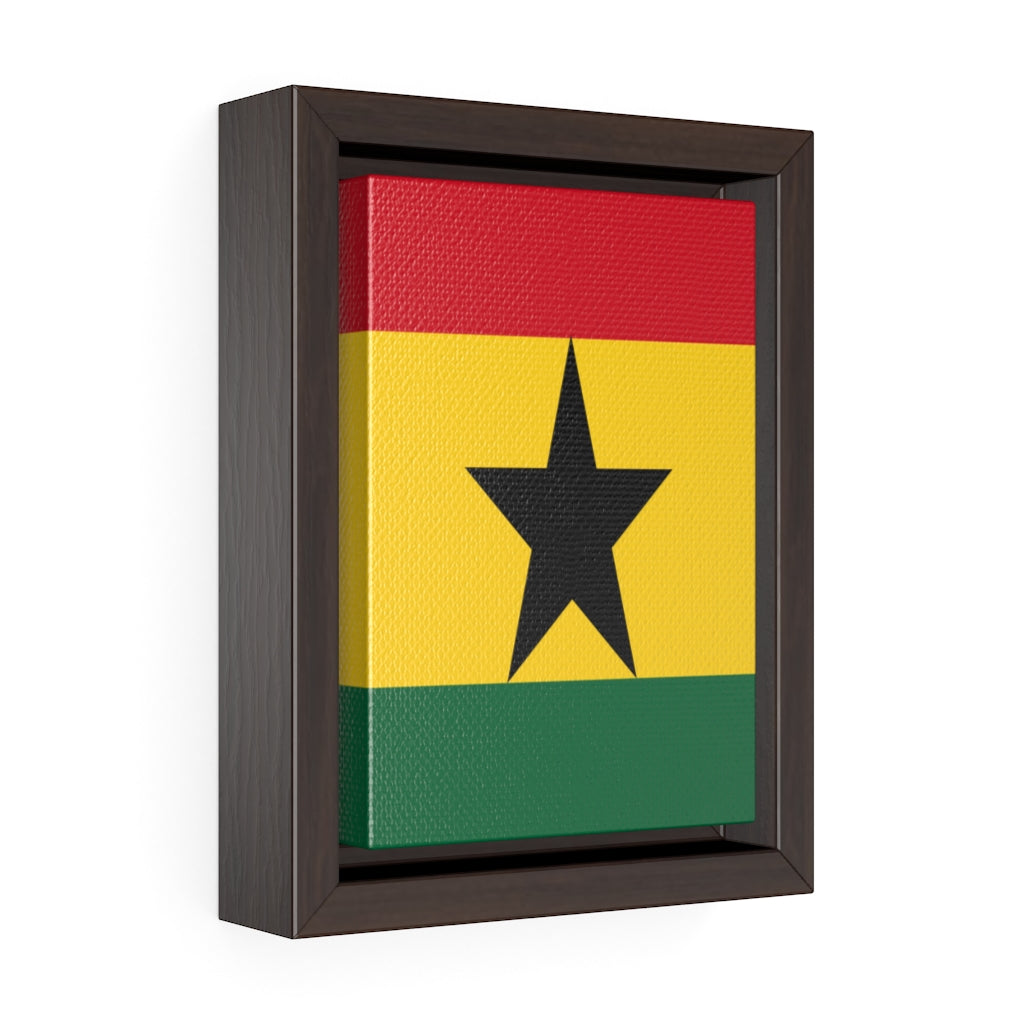 GHANA Vertical Framed Premium Gallery Wrap Canvas