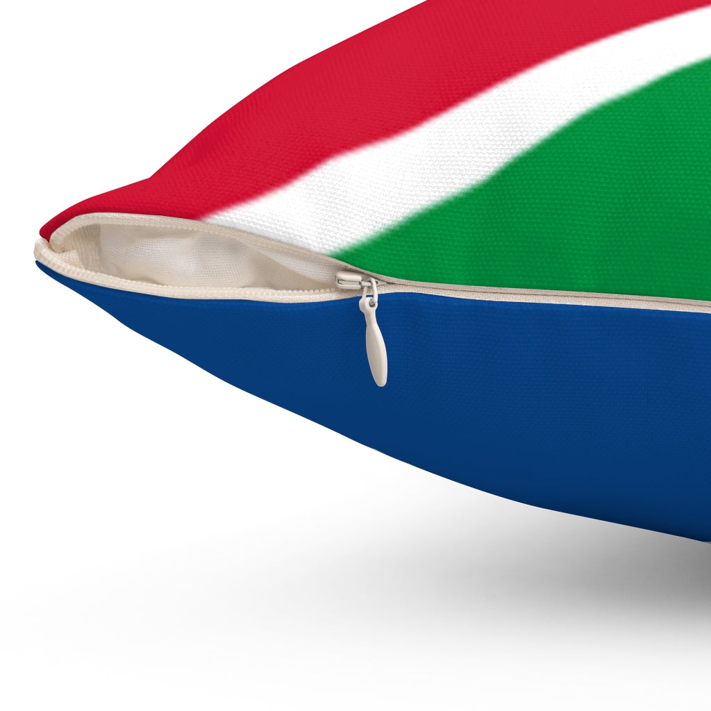 Namibia flag Spun Polyester Square Pillow