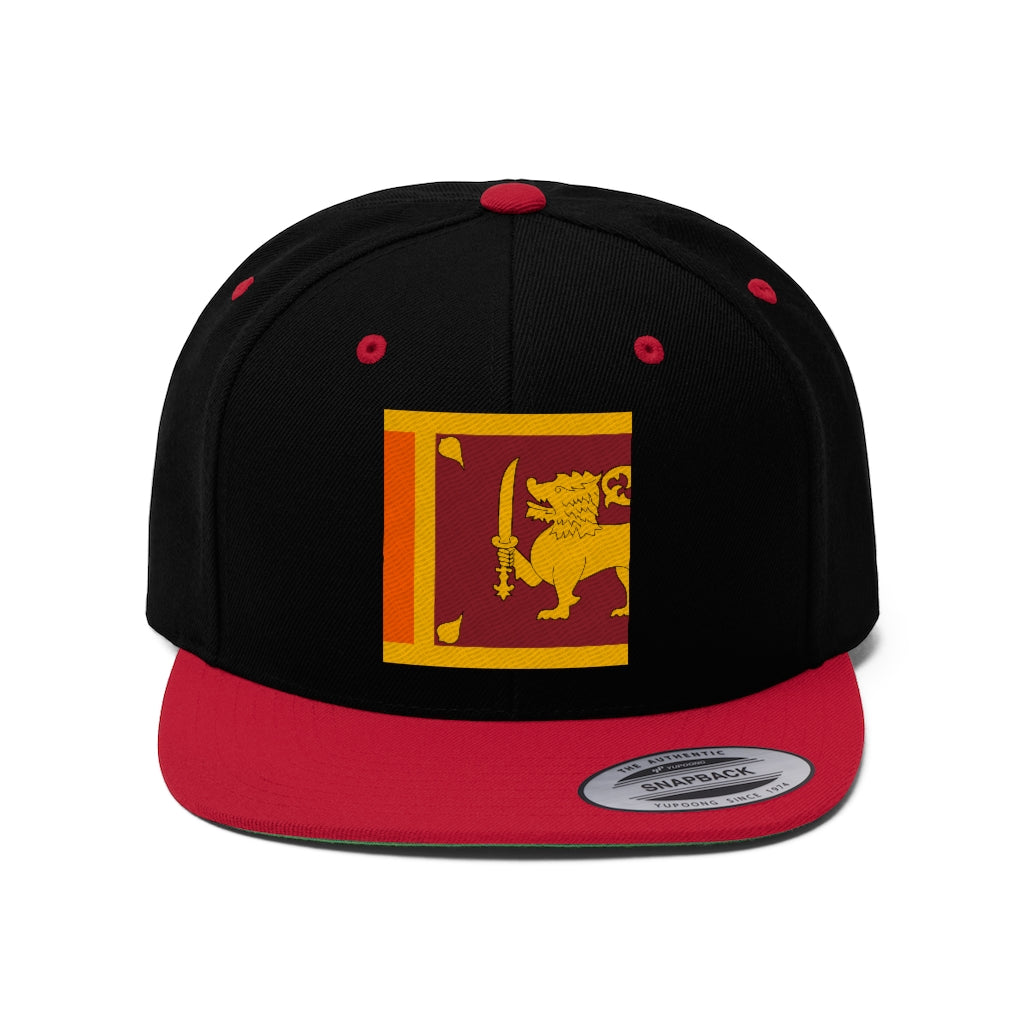 SRI LANKA Unisex Flat Bill Hat