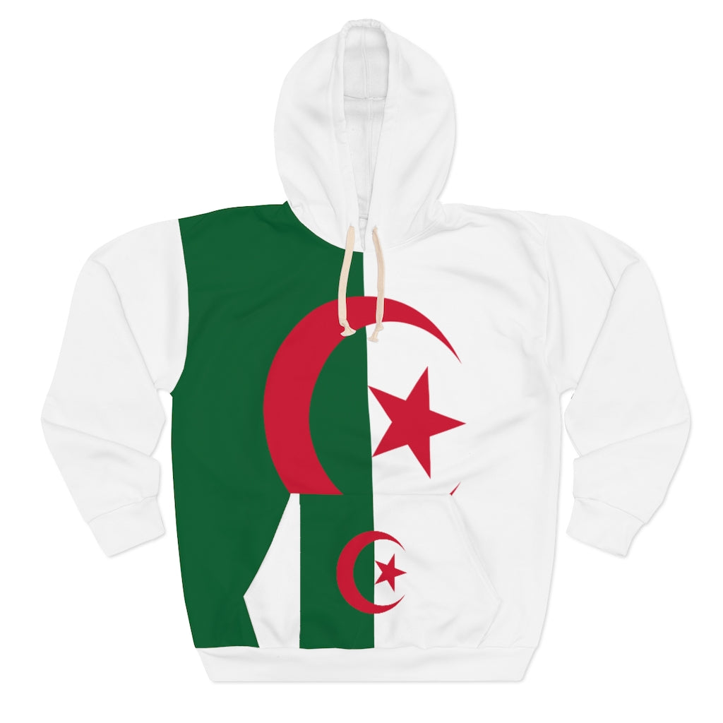 Algeria AOP Unisex Pullover Hoodie