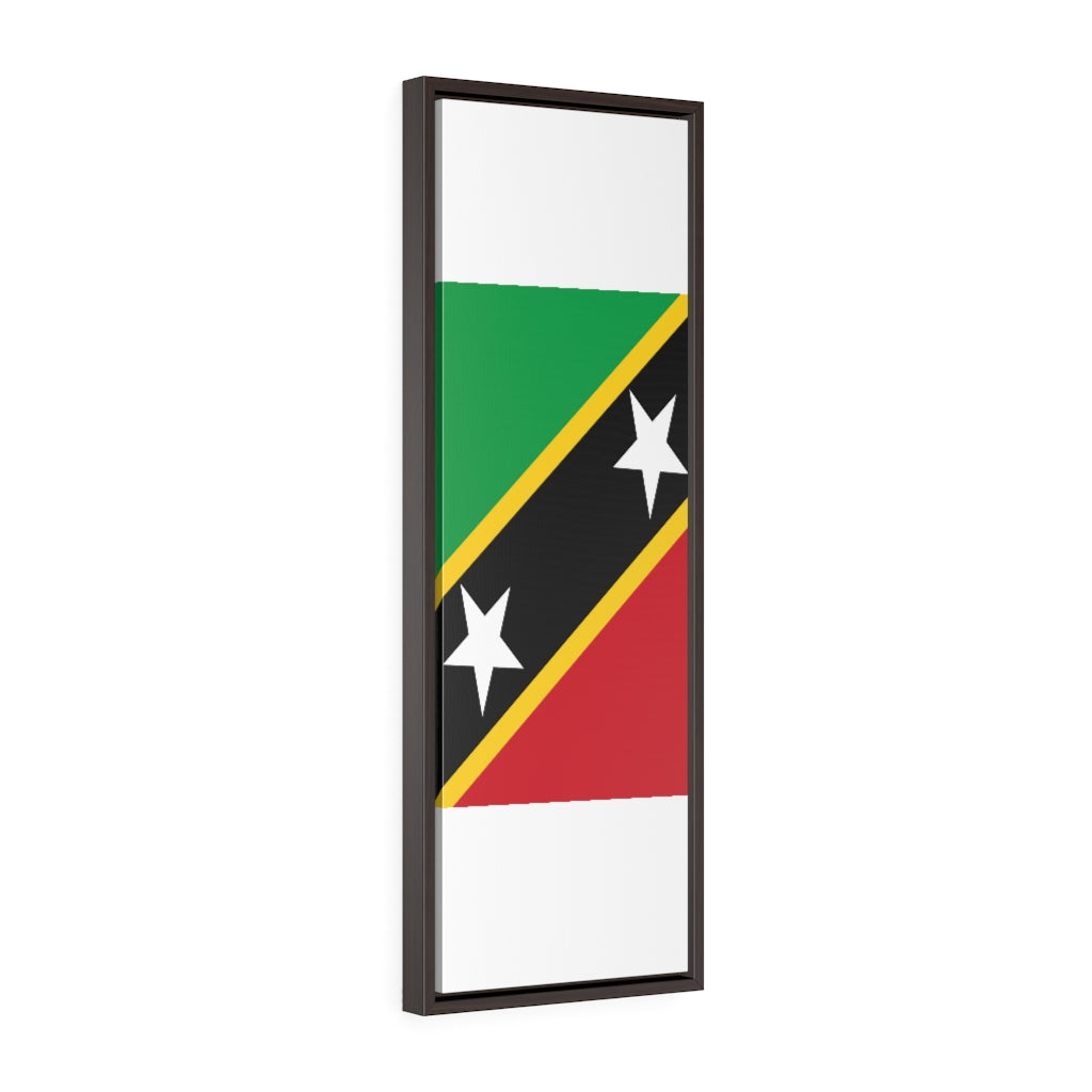 SAINT KITTS AND NEVIS Vertical Framed Premium Gallery Wrap Canvas