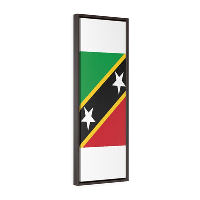 SAINT KITTS AND NEVIS Vertical Framed Premium Gallery Wrap Canvas