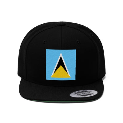 SAINT LUCIA Unisex Flat Bill Hat