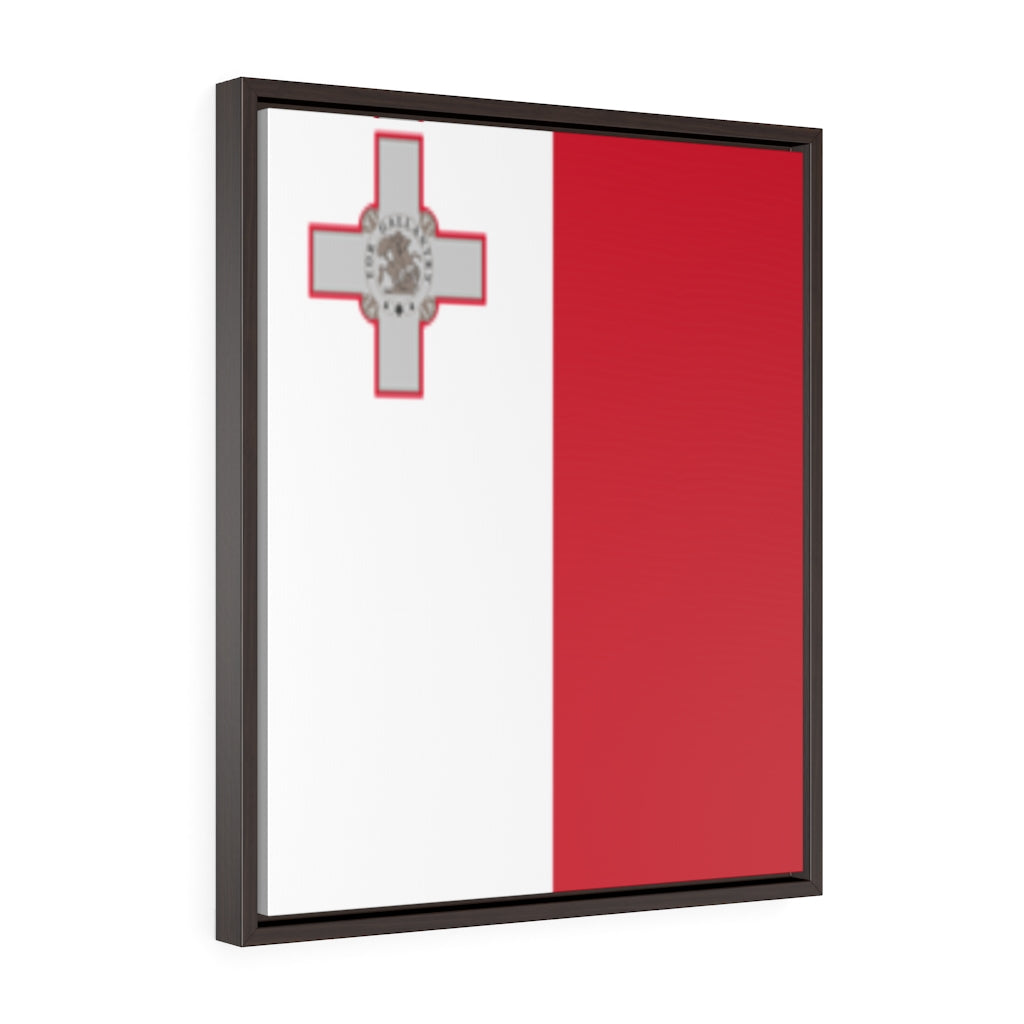 MALTA Vertical Framed Premium Gallery Wrap Canvas