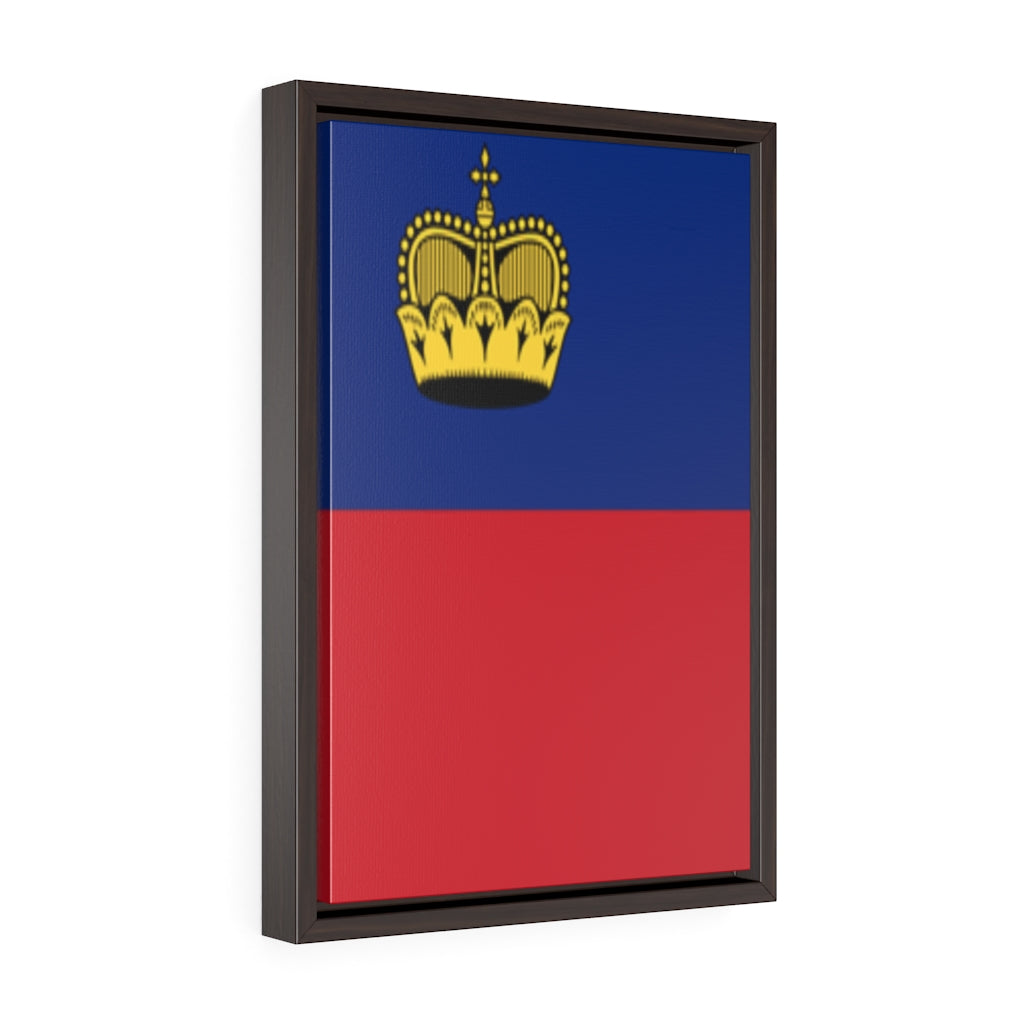 LIECHTENSTEIN Vertical Framed Premium Gallery Wrap Canvas