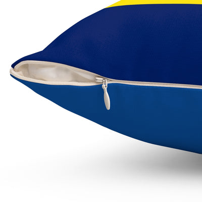 Curacao flag Spun Polyester Square Pillow