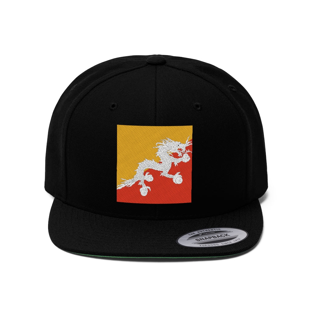 BHUTAN Unisex Flat Bill Hat