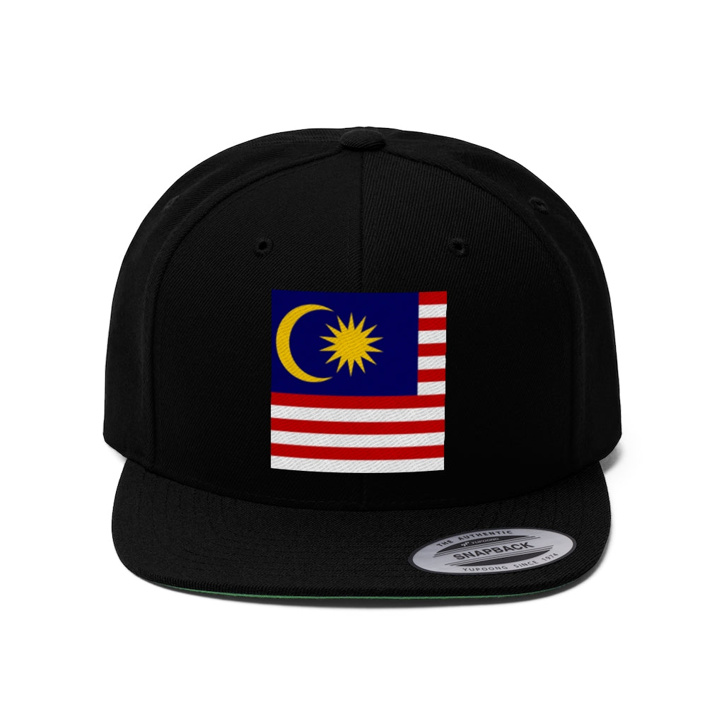 MALAYSIA Unisex Flat Bill Hat