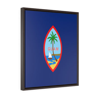 GUAM Vertical Framed Premium Gallery Wrap Canvas