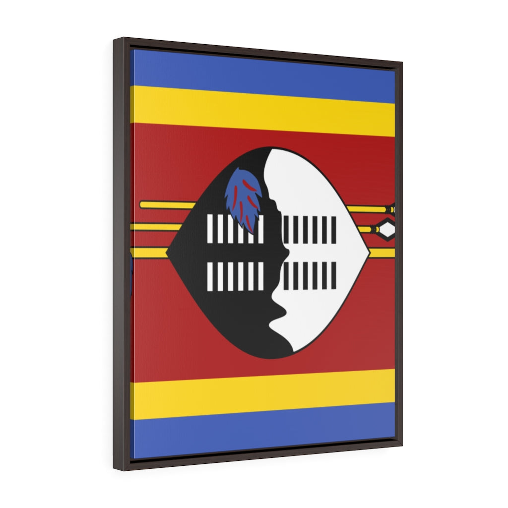 SWAZILAND Vertical Framed Premium Gallery Wrap Canvas