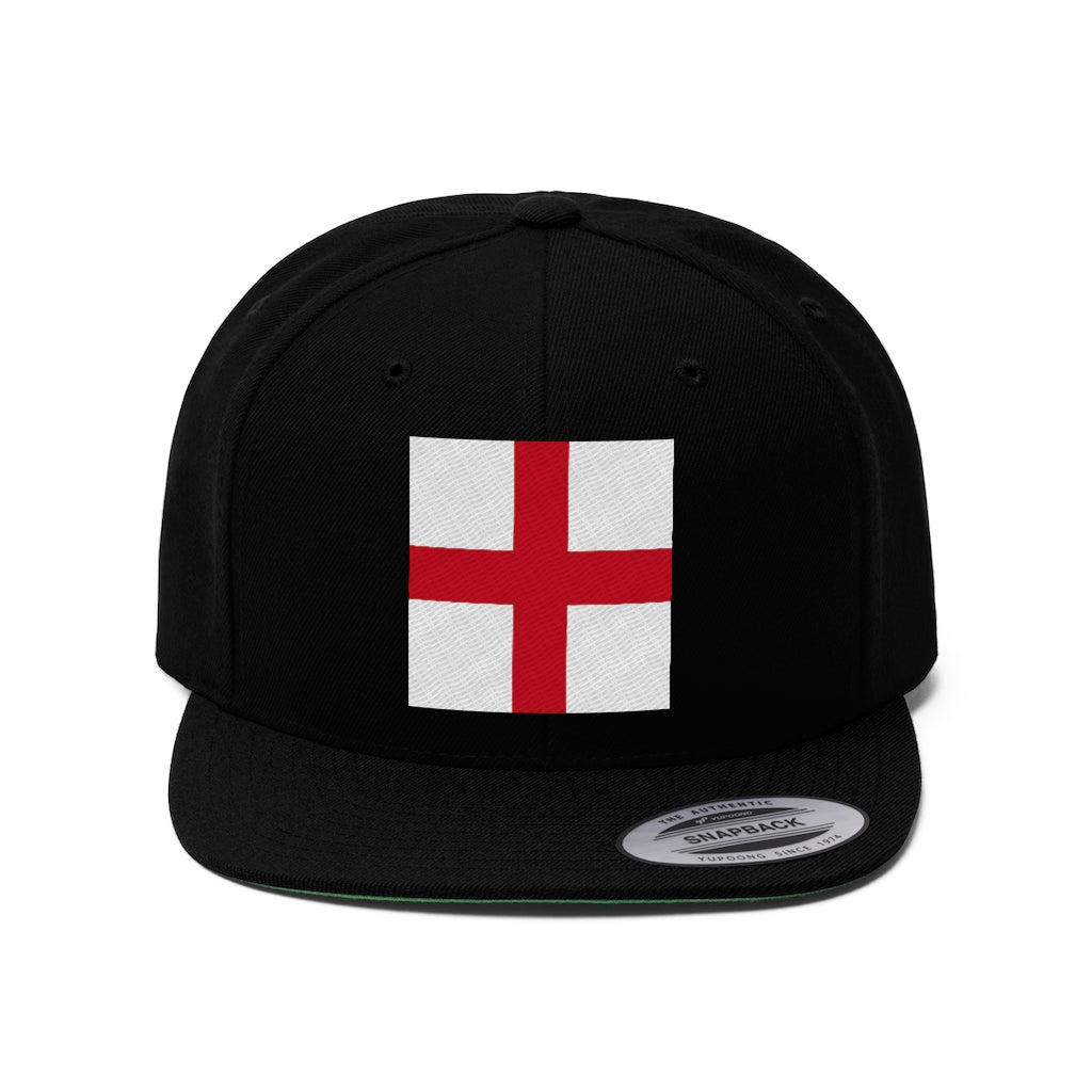 England  Unisex Flat Bill Hat