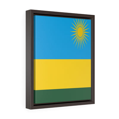 RWANDA Vertical Framed Premium Gallery Wrap Canvas