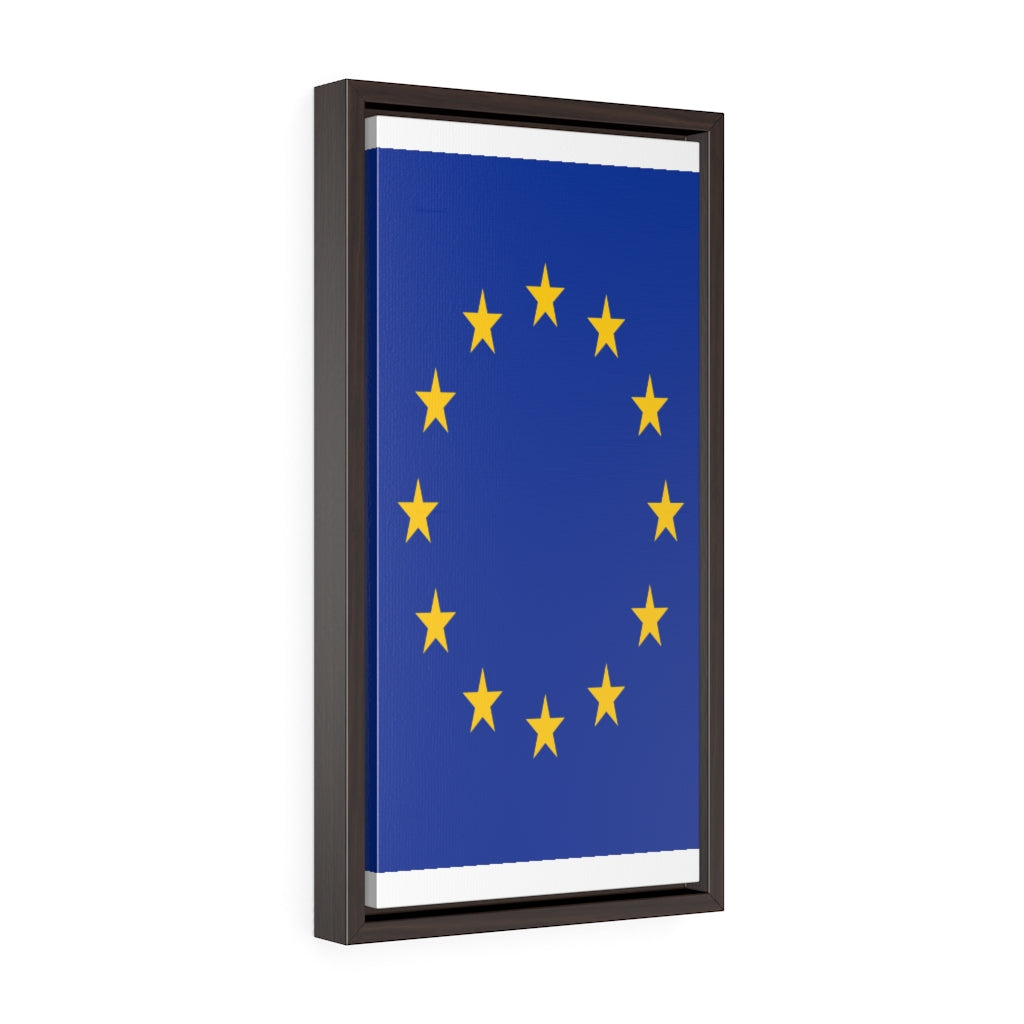 EUROPE Vertical Framed Premium Gallery Wrap Canvas