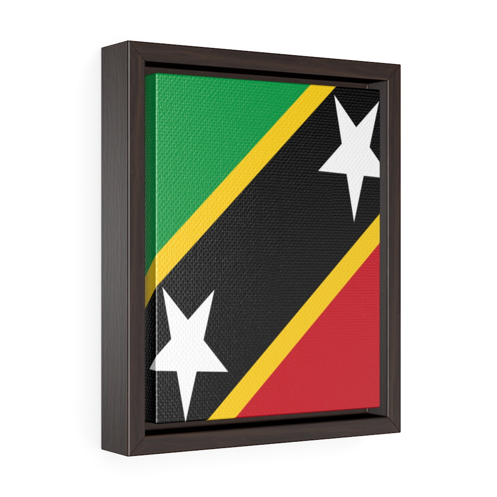 SAINT KITTS AND NEVIS Vertical Framed Premium Gallery Wrap Canvas