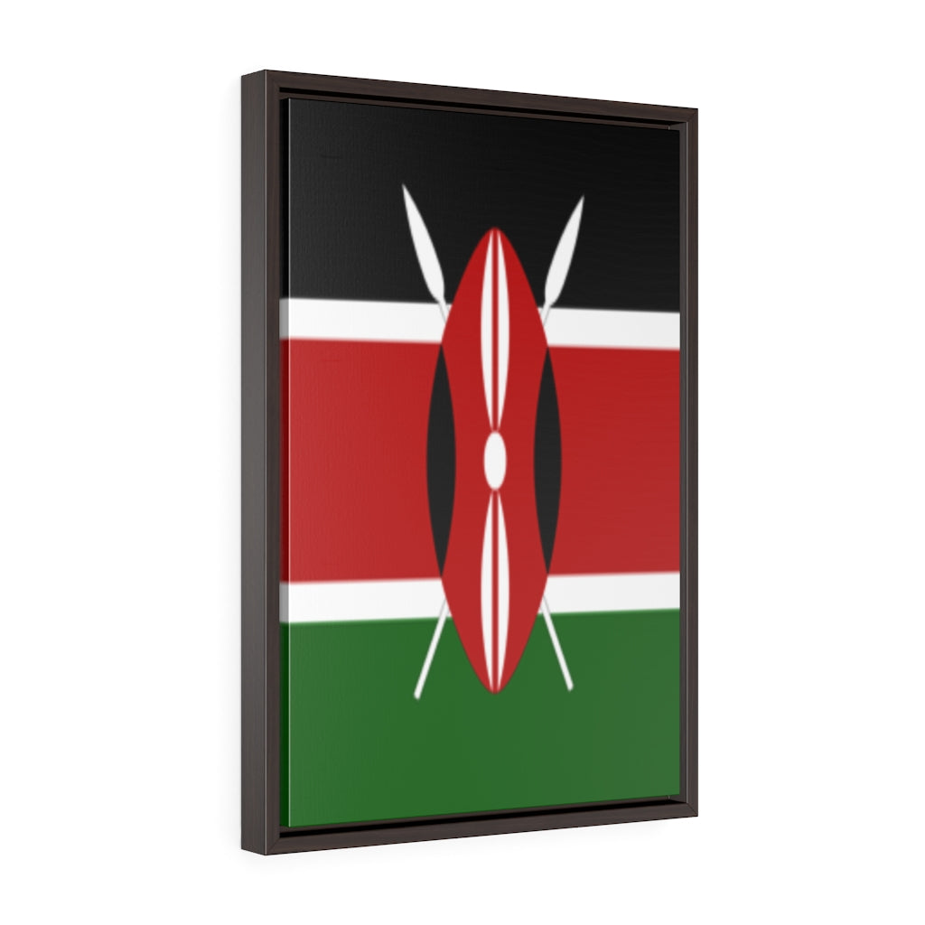 KENYA Vertical Framed Premium Gallery Wrap Canvas