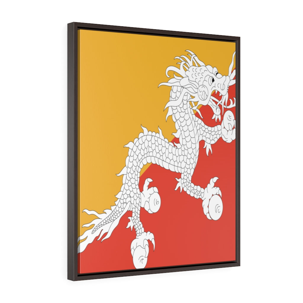 BHUTAN Vertical Framed Premium Gallery Wrap Canvas