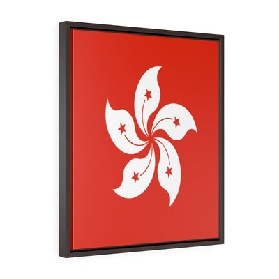 HONG KONG Vertical Framed Premium Gallery Wrap Canvas