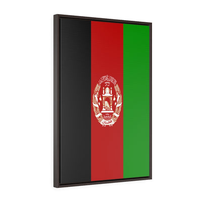 Afghanistan Vertical Framed Premium Gallery Wrap Canvas