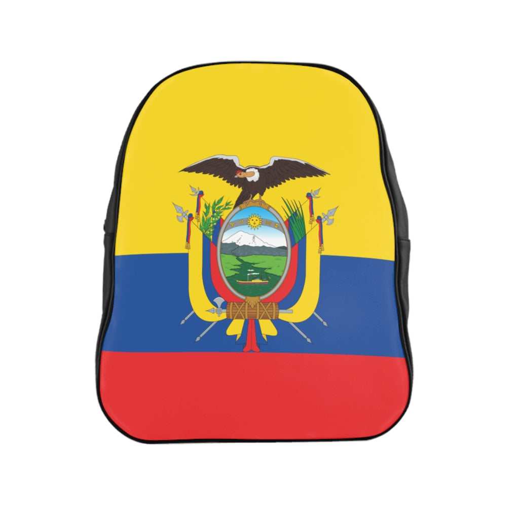 ECUADOR FLAG School Backpack