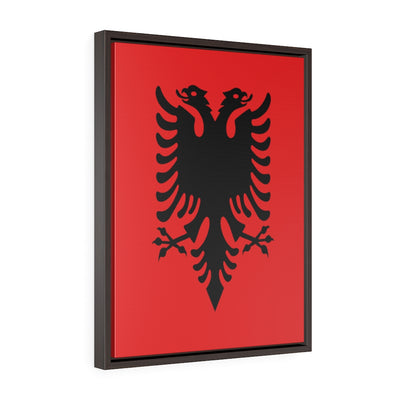 ALBANIA Vertical Framed Premium Gallery Wrap Canvas