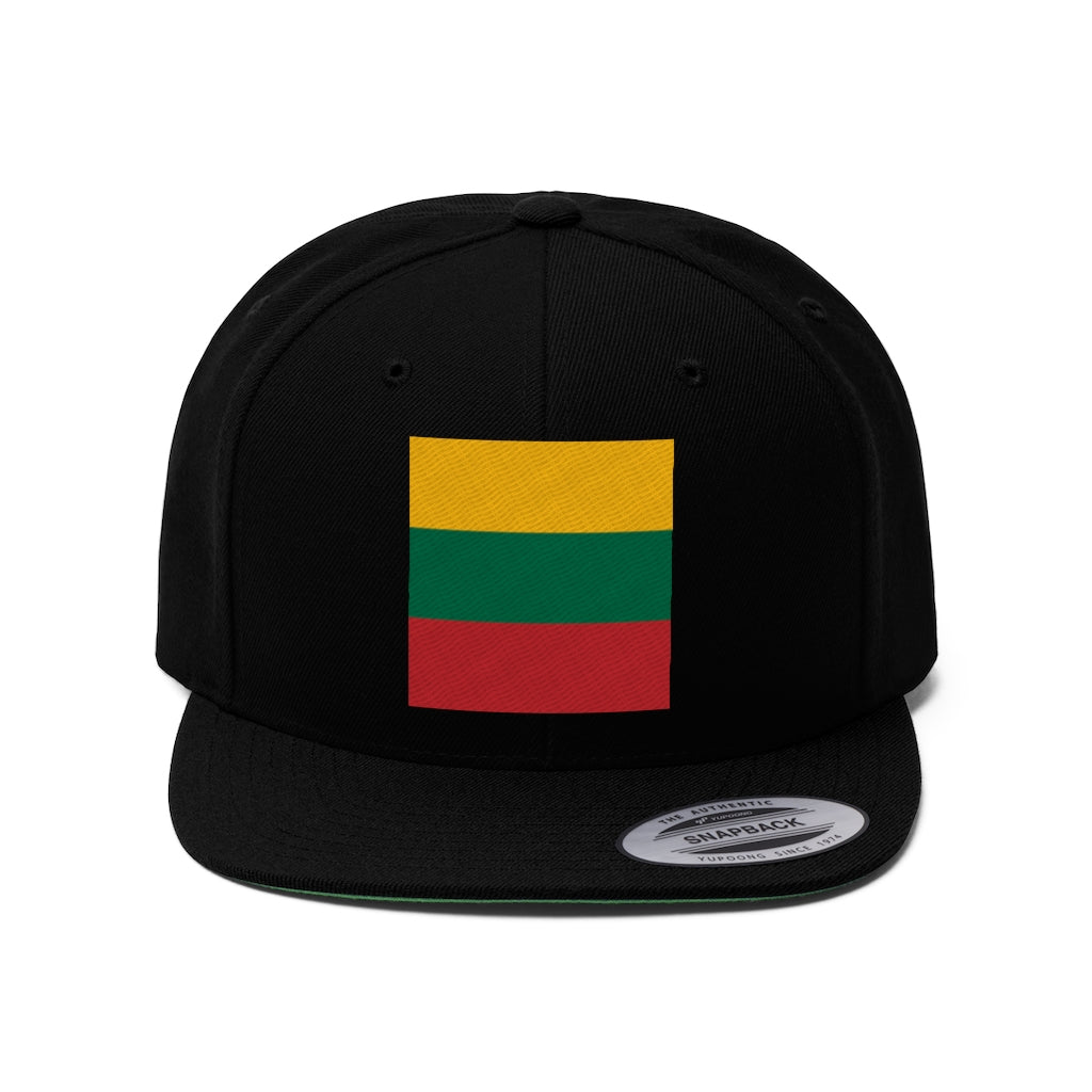 LITHUANIA Unisex Flat Bill Hat