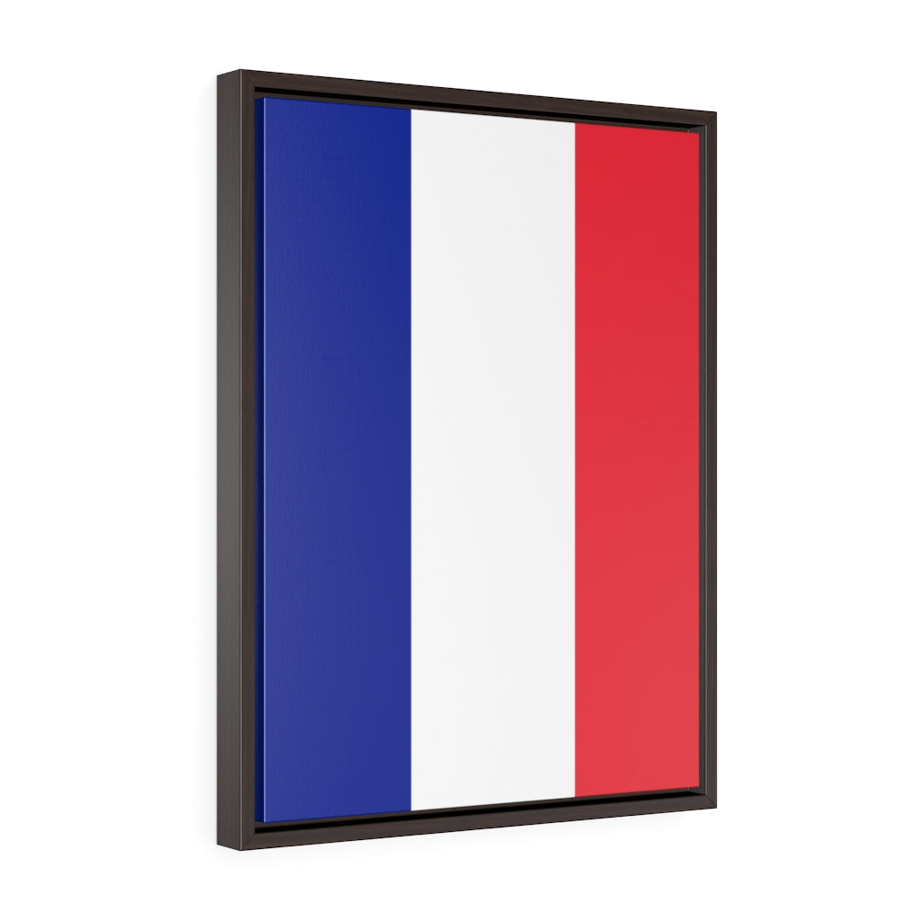 FRANCE Vertical Framed Premium Gallery Wrap Canvas