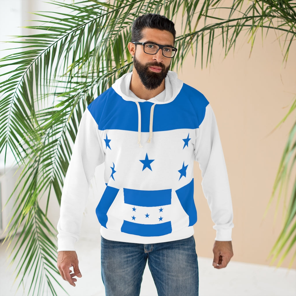 Honduras AOP Unisex Pullover Hoodie