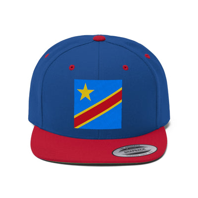 CONGO DEMOCRATIC REPUBLIC Unisex Flat Bill Hat