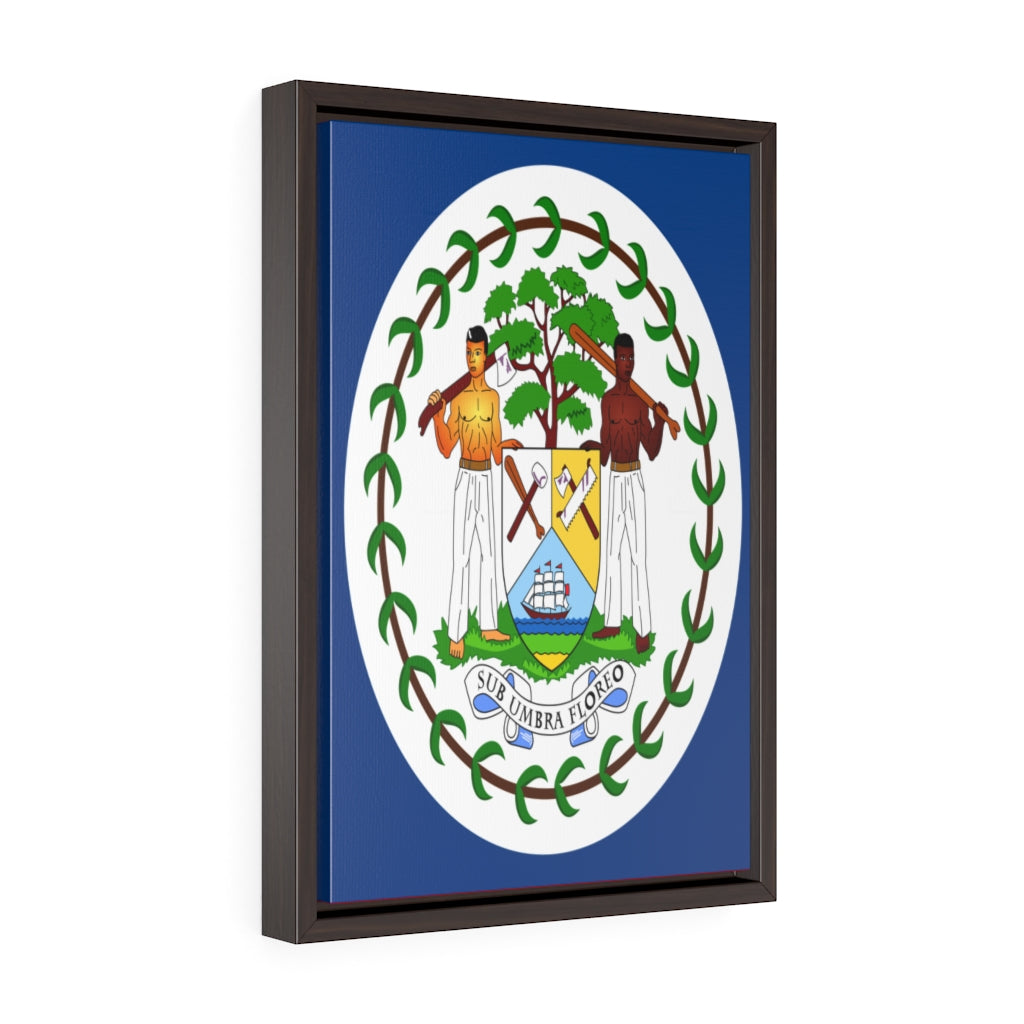 BELIZE Vertical Framed Premium Gallery Wrap Canvas